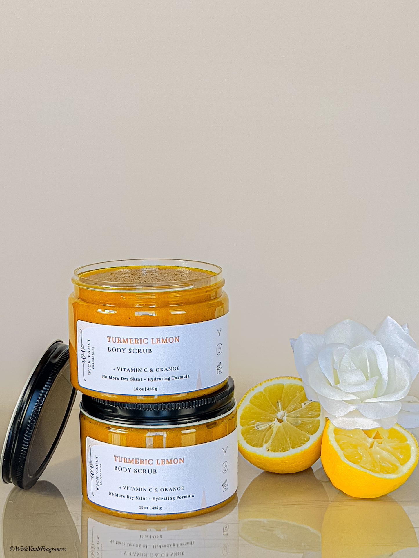 Turmeric Lemon Sugar Scrub